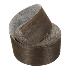 2" x 25 ft Wood Edge Banding, Pre-Glued Iron on Edging Strip, Dark Walnut