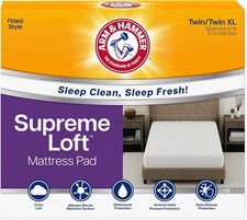 Arm Hammer Supreme Loft Mattress Pad, Waterproof, King... a19.5