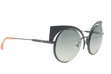 FENDI FF 0177/S 003VK BLACK ORANGE GRADIENT AUTHENTIC CAT EYE SUNGLASSES 53-22