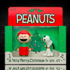 Charlie Brown & Snoopy Christmas 2-Pack 1:18 Scale 3.75" Peanuts Action Figure