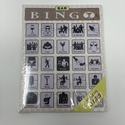 Bar Bingo NEW Sealed 12 Cards Drinking Game Party Novelty Gift Knock Knock