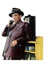 Cesar Santander Humphrey Bogart Talking on the Phone 1996 Signed Oil