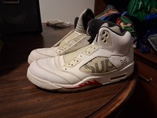 Size 12 - Supreme x Air Jordan 5 Retro White for sale online | eBay