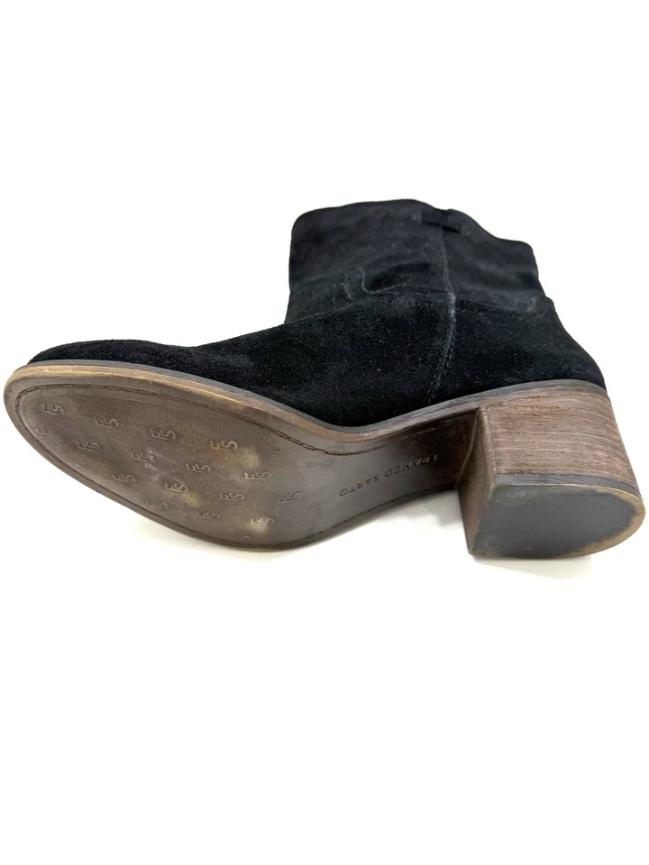 Franco Sarto 靴子皮革女式 10/40 码使命礼服休闲黑色 ($) — 第 4/4 张图片