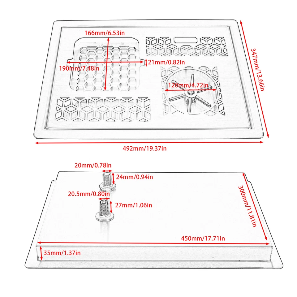 Enjuagador/lavadora/tablero de drenaje/bandeja de goteo automático de vidrio plateado de acero inoxidable Foto 2 de 4