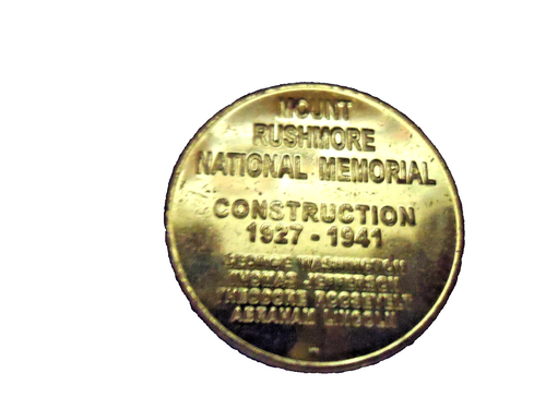 MOUNT RUSHMORE NATIONAL MONUMENT 1927-1941  "VINTAGE" TOKEN IN AIR TIGHT HOLDER - Bild 4 von 4