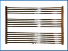 Radiateur LIDYA PLUS Chrom B: 800 Mm. H: 600 Mm. Droit Avec Raccordement Central