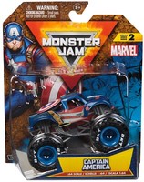 Captain America Series 2 Marvel Monster Jam Trucks Car Auto Truck 1:64 Scale
