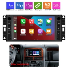 For Jeep Wrangler Dodge Charger Chrysler Android Car Radio Stereo GPS Carplay