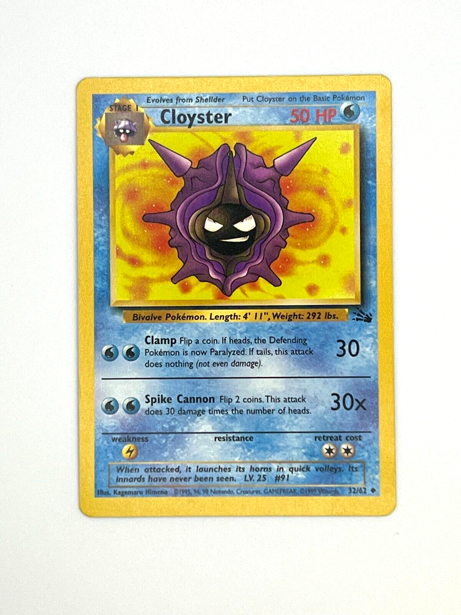 Pokemon TCG - Cloyster 32/62 - Fossil