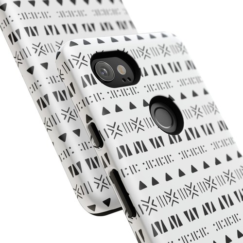 Black and White Southwestern Aztec Pattern Google Pixel Tough Cases - 第 121/131 張圖片