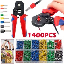 1400PCS Ferrule Crimping Tool Wire End Ferrules Electrical Wire Connectors Kit