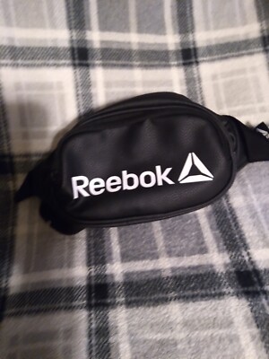 VTG Reebok Fanny Pack/Waist Purse/Gym- Running Bag/Unisex/Black White