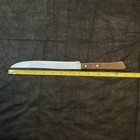 Vintage Wood Handle Forgecraft 8” Serrated Slicing Stainless Steel Knife — photo 5