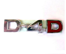 Chrome D4D Logo 3D Emblem Badge for Toyota Hilux Vigo Fortuner