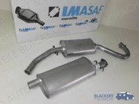 Imasaf Auspuff Set FüR Fiat Ducato 1.9 D+2.8 D 230 1998-2002| Mitteltopf+Endtopf