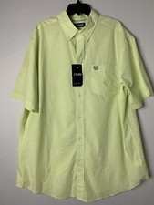 CHAPS MEN’S DRESS SHIRT SHORT SLEEVES BUTTON DOWN SIZE XLT NWT