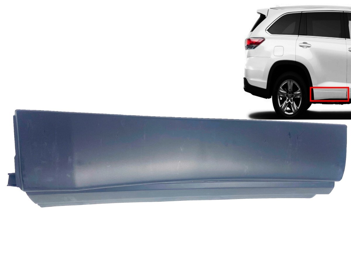Fits 2014-2019 Toyota Highlander Rear Door Rocker Molding Lower