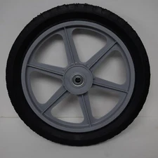 MAXPOWER 335110B Spoked Plastic Wheel, 14" x 1.75", Black