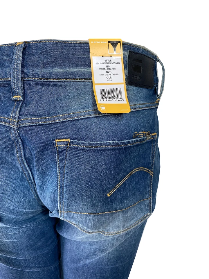 G-Star Damen Jeans Hose ARC 3D Kate Tapered Gr. W33 L32 Petrol Blau NEU - Bild 2 von 3