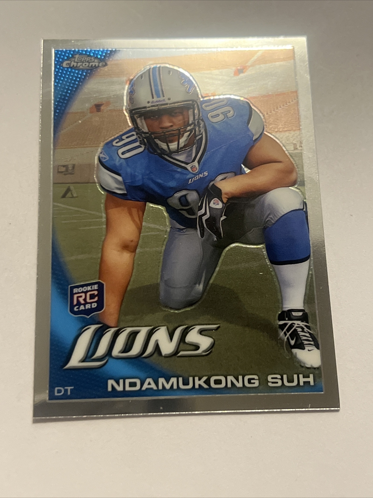 2010 Topps Chrome Ndamukong Suh Rookie Card RC #C160 Lions