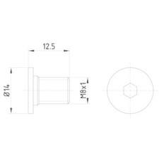 1x Schraube, Bremsscheibe HELLA 8DZ 355 209-021 passend für AUDI SEAT SKODA