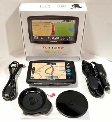 TomTom Start 55T Portable 5'' GPS Set USA & Canada Maps + Lifetime Traffic 55