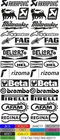 set of 32 stickers stickers sticker sponsor motorcycle technicians