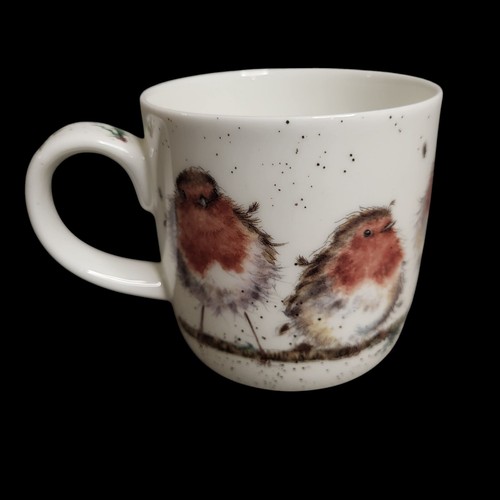 2 Royal Worcester Wrendale Designs Mugs Cups - Good Hare Day & Rockin' Robins - Picture 7 of 9