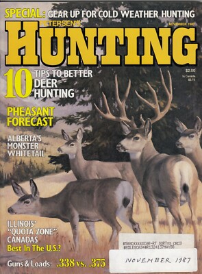November 1987 Petersen's Hunting Magazine (Pheasant Forecast) Box 808