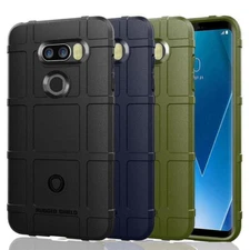 For LG V30 V30s V30+V30S+V35 ThinQ Rugged Matte Shield Rubber case back cover