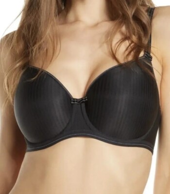 Freya Idol Bra Full Cup T-Shirt Moulded Seamless Black Size 34J Bras Lingerie