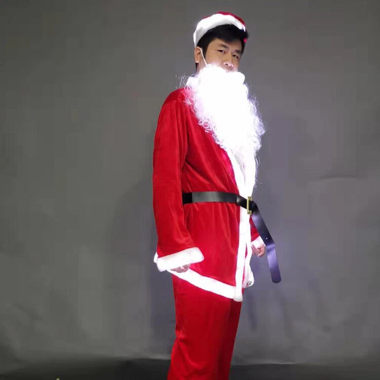 Disfraz de Papá Noel LED Traje Iluminado Fiesta Show Danza Luz Brillante Ropa Foto 2 de 4