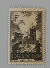 France année 1945 YT 742 Neuf luxe ** destruction de oradour sur glane