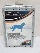 Light Up Dog Collar, Med./Lg. LED Dog Collars, Adjustable 15 Multi-Colors...