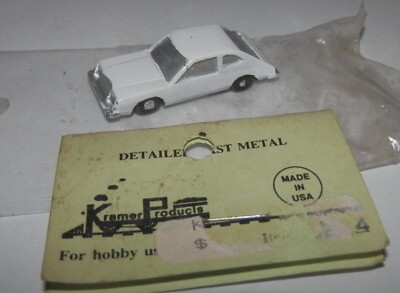 Kramer Products HO 1:87 Scale Metal Cast White Hatchback #H 4 NOS
