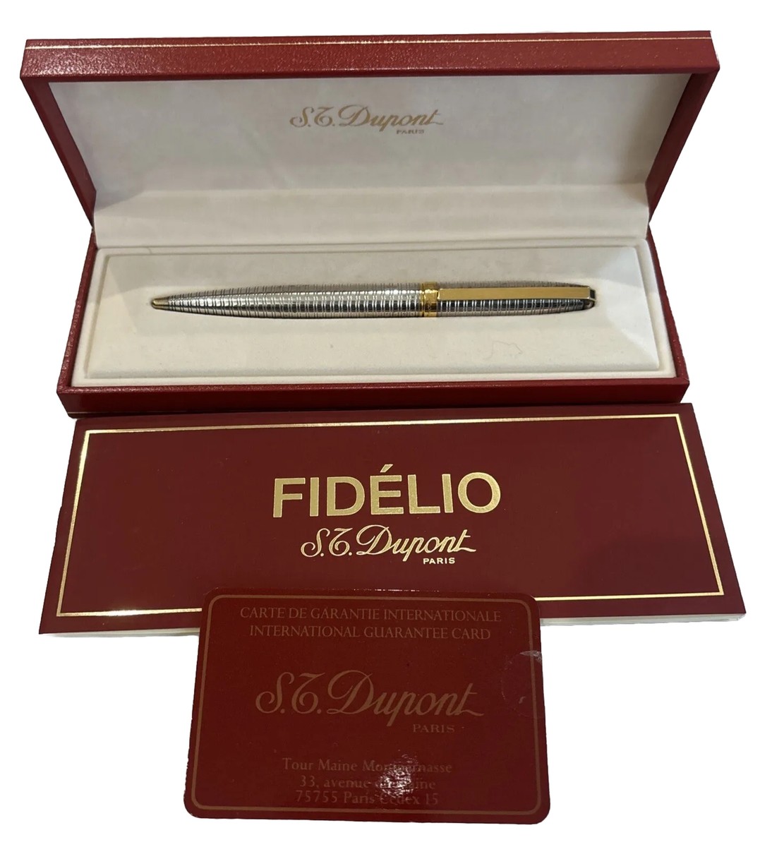 S.T.Dupont Fidèlio Ballpoint Pen Bicolor Vintage 90'S RIF.455177