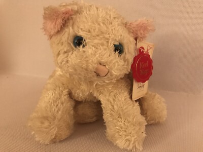 Keel Toys Simply Soft Collection Black White Cat Kitten Soft Plush Toy 8”  Tag UK