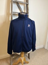 Reebok Classics Track Top Ladies L 16-18 Blue Retro Tracksuit Jacket Full Zip