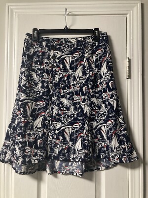 Jupe femme Christopher & Banks imprimé A-Line taille 12 neuve