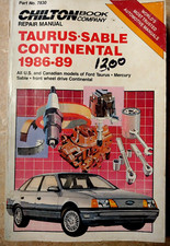 Chilton Repair Manual 1986-89 Ford Taurus Mer...