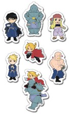 Fullmetal Alchemist Characters Puffy Sticker Set Anime Licensed NEW