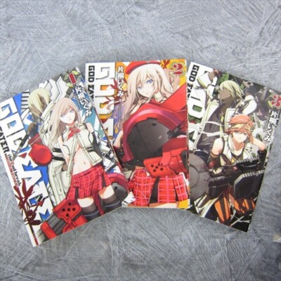 GOD EATER 2nd Break Manga Comic Complete Set 1-3 IKUMI KATAGIRI PSP Fan Book MW