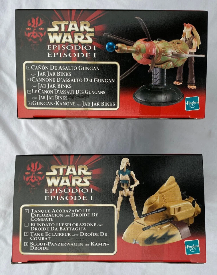 Star Wars GUNGAN ASSAULT CANON & ARMORED SCOUT TANK EPISODE 1 EURO MISB 1999 - Image 3 of 4