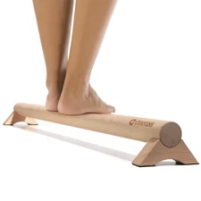 Versatile 40 Inch Beech Wood Balance Beam for Home Use - Enhance Balance Ank