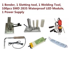 Acrylic Channel Letter Making Starter Sets Kits + Benders Slotting, Welding Tool