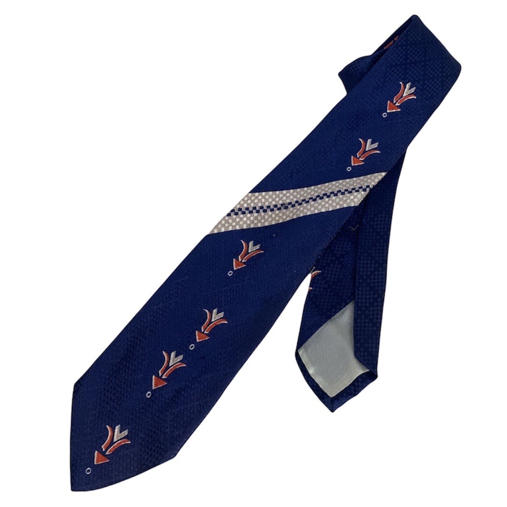 coral print tie