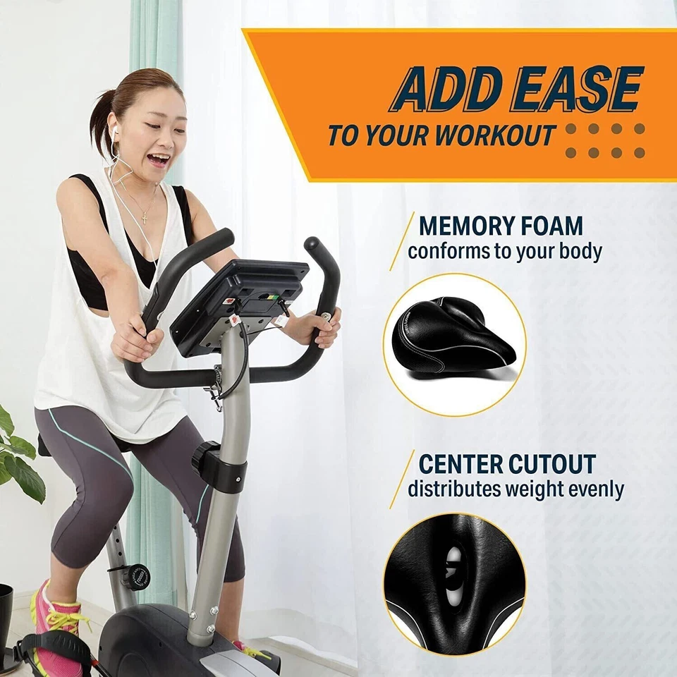 Bikeroo Oversized Bike Seat - Comfort Outdoor Bike Seat Elastomer Springs - Image 3 of 4