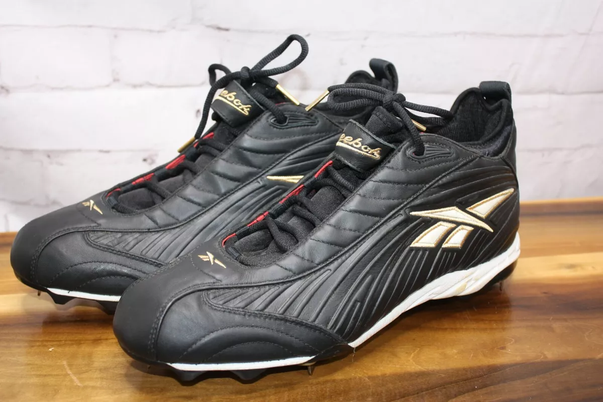 Reebok Mens Baseball Cleats 13 Black/Gold Athletic | eBay