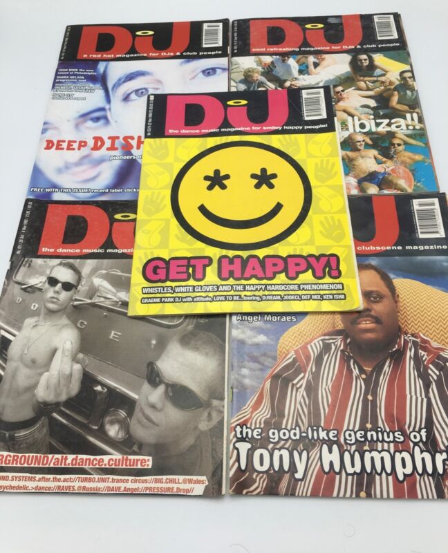 5 x DJ Mags Dance Music & DJ Culture Magazines From 1995 